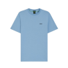 T-shirt Regular  en coton stretch avec logo contrastant  TEE HUGO BOSS bleu pastel