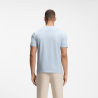 T-shirt Regular  en coton stretch avec logo contrastant  TEE HUGO BOSS bleu clair