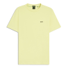T-shirt Regular  en coton stretch avec logo contrastant  TEE HUGO BOSS Jaune clair