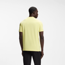 T-shirt Regular  en coton stretch avec logo contrastant  TEE HUGO BOSS Jaune clair