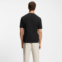 T-shirt en jersey de coton avec motif d’inspiration tennis BOSS  noir