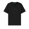 T-shirt en jersey de coton avec motif d’inspiration tennis BOSS  noir