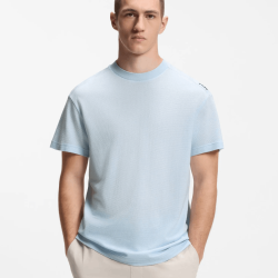 T-shirt TS_Terrace Relaxed Fit  – Confort & Style BOSS Bleu clair
