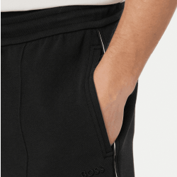 Shorts à moulures en mélange coton JT_Join Headlo BOSS noir