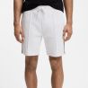 Shorts à moulures en mélange coton JT_Join Headlo BOSS blanc