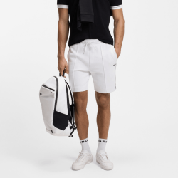 Shorts à moulures en mélange coton JT_Join Headlo BOSS blanc