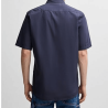 Chemise Regular en popeline de coton Relegant_6-short_M BOSS Bleu marine