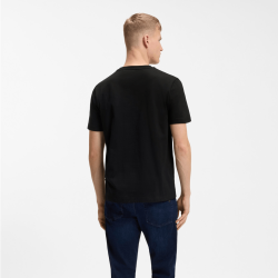 T-shirt en jersey de coton avec motif imprimé Te_Creature BOSS noir