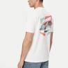 T-shirt en jersey de coton avec motif imprimé Te_Movement BOSS Blanc