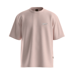 T-shirt  Te_SurfWash – Coton Épais, Imprimé Dos, Coupe Relax BOSS rose