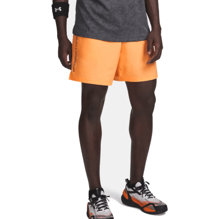 Short de course homme 21 cm- séchage rapide et confortable Under Armour  orange