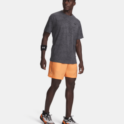 Short de course homme 21 cm- séchage rapide et confortable Under Armour  orange