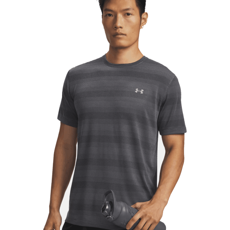 T-shirt running homme léger respirant Under Armour gris