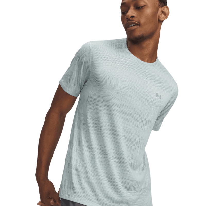 T-shirt running homme léger respirant Under Armour  bleu clair