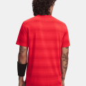 T-shirt running homme léger respirant Under Armour rouge