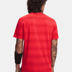 T-shirt running homme léger respirant Under Armour rouge