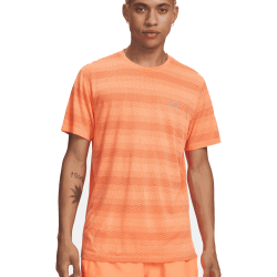T-shirt running homme léger respirant Under Armour orange