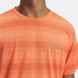 T-shirt running homme léger respirant Under Armour orange