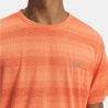 T-shirt running homme léger respirant Under Armour orange