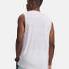 Débardeur fitness homme respirant et confortable Under Armour blanc