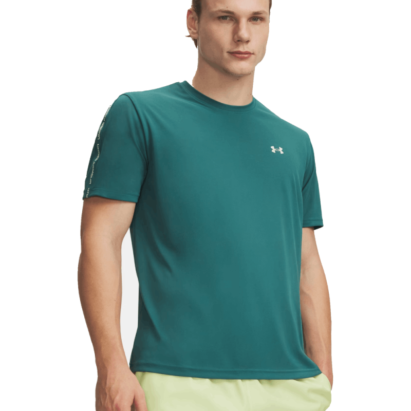 T-shirt fitness homme confortable et respirant Under Armour vert