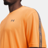 T-shirt fitness homme confortable et respirant Under Armour orange