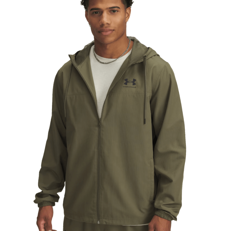 Veste coupe-vent homme légère déperlante UNDER ARMOUR vert