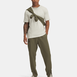 Pantalon coupe-vent homme léger et déperlant Under Armou vert