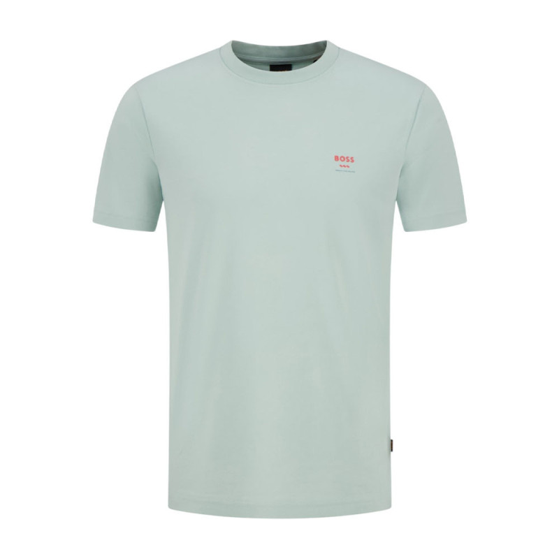 T-shirt Te_Groove en coton Manches courtes style moderne BOSS Turquoise