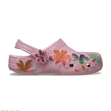 Sabot Crocs Classic Summer Beaded Clog Unisexe Mauve