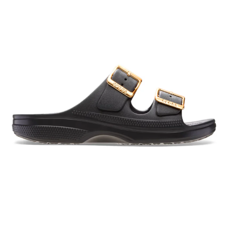 Sandale Crocs Saturday Metallic Buckle Femme Noir | DM'Sports
