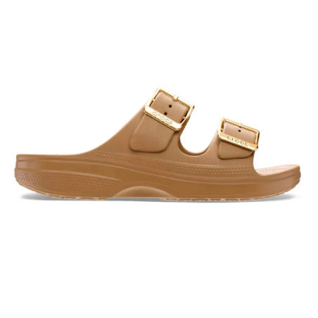 Sandale Crocs Saturday Metallic Buckle Femme Marron Sepia | DM'Sports