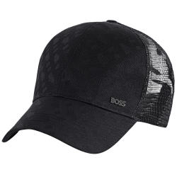 Casquette BOSS Zed Trucker Homme Noir – Style trucker moderne et dos en maille respirante