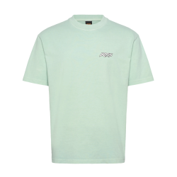 T-shirt BOSS Te_SurfWash Homme Turquoise Aqua – Coupe classique en coton avec logo discret