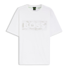 T-shirt BOSS TS_Globe Logo Pattern Homme Blanc  | DM'SPorts