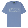 T-shirt BOSS TS_Globe LogoPattern Homme Bleu Pastel  | DM'SPorts