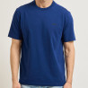 T-shirt en coton extensible avec un logo détaillé Tee BOSS bleu