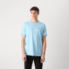 T-shirt Regular en coton stretch avec logo contrastant Tee BOSS bleu pastel