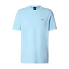 T-shirt Regular en coton stretch avec logo contrastant Tee BOSS bleu pastel