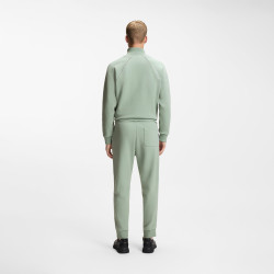 Bas de survêtement en coton mélangé avec passepoils T_Join Hadiko BOSS Vert