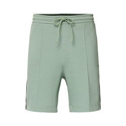 Shorts à moulures en mélange coton JT_Join Headlo BOSS vert clair