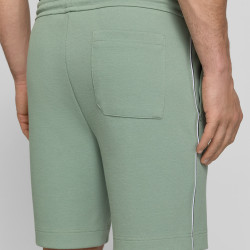 Shorts à moulures en mélange coton JT_Join Headlo BOSS vert clair