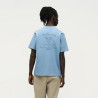 T-shirt en mesh de coton à motif artistique brodé TS_Member Mesh 1 BOSS bleu