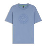 T-shirt en jersey de coton avec motif d’inspiration tennis BOSS bleu clair