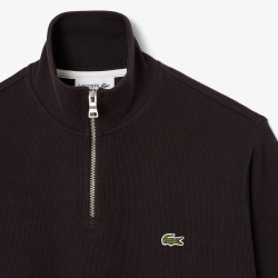 Sweatshirt col montant zippé molleton  Style Intemporel & Confort Lacoste marron
