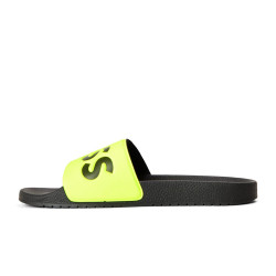 Claquette BOSS Aryeh Slid NPVLG Homme Jaune – Style audacieux et confort premium