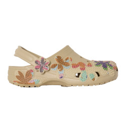 Sabot Crocs Classic Summer Beaded Clog Unisexe Beige – Style rétro estival et confort iconique