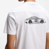 T-shirt Porsche x BOSS en coton mercerisé à imprimé graphique au dos TS_PS Spirit70 Car BOSS blanc