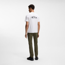 T-shirt Porsche x BOSS en coton mercerisé à imprimé graphique au dos TS_PS Spirit70 Car BOSS blanc