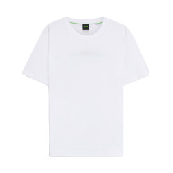 T-shirt Porsche x BOSS en coton mercerisé à imprimé graphique au dos TS_PS Spirit70 Car BOSS blanc